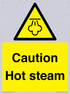 Caution Hot steam